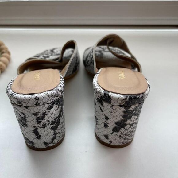 KAANAS Tallinn Snake Heel Sandals Bovine leather Mules - Picture 7 of 9